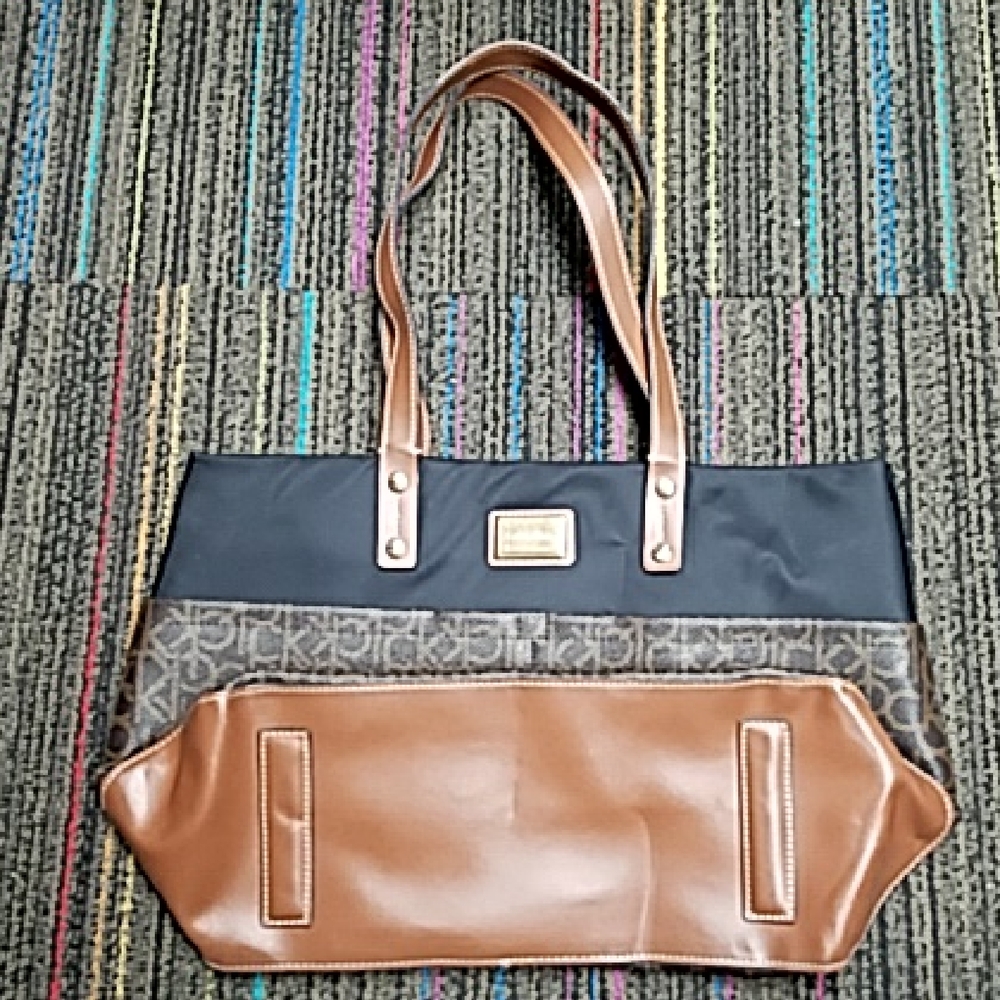 Calvin Klein Collection Black and Brown Tote